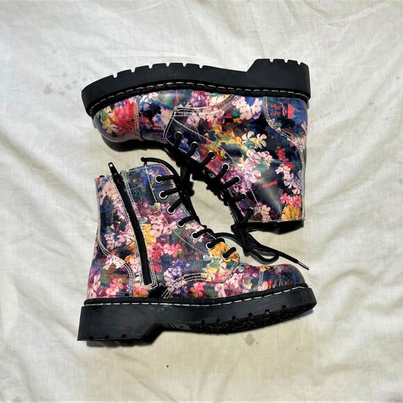 anarchic by TUK womens 6 shoe floral pattern - Picture 3 of 11